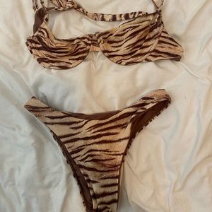 Monday Swimwear zebra print bikini